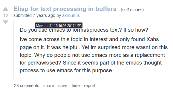 reddit emacs text processing 2017-07-31