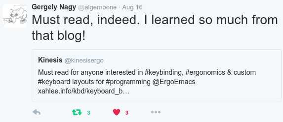 xah keyboard testimonial kinesis nagy 2016-08