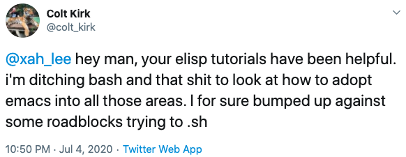 xah thanks colt kirk 2020-07-05 x6tsw