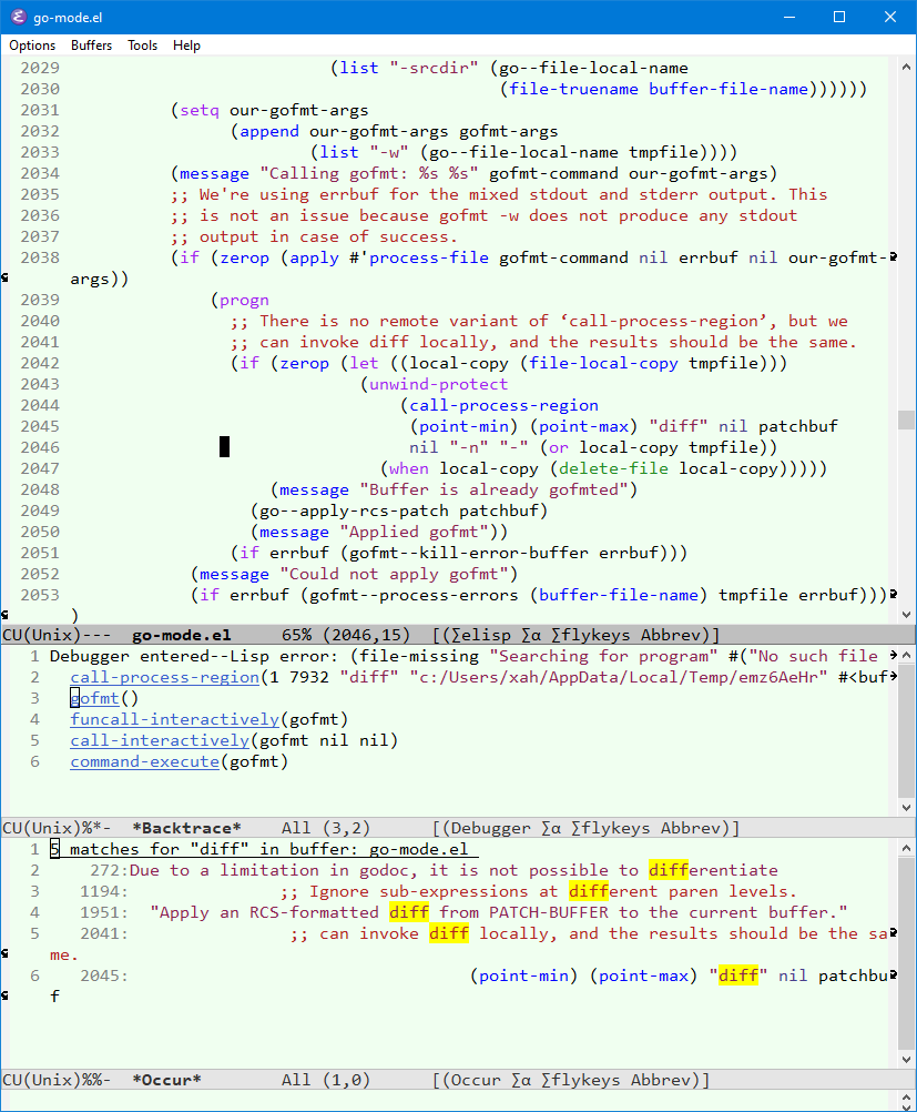 emacs go mode diff error 2021-01-15 hMChb