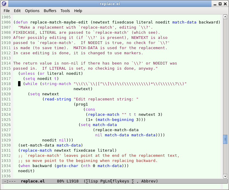 emacs lisp toothpick syndrome 2016-02-03