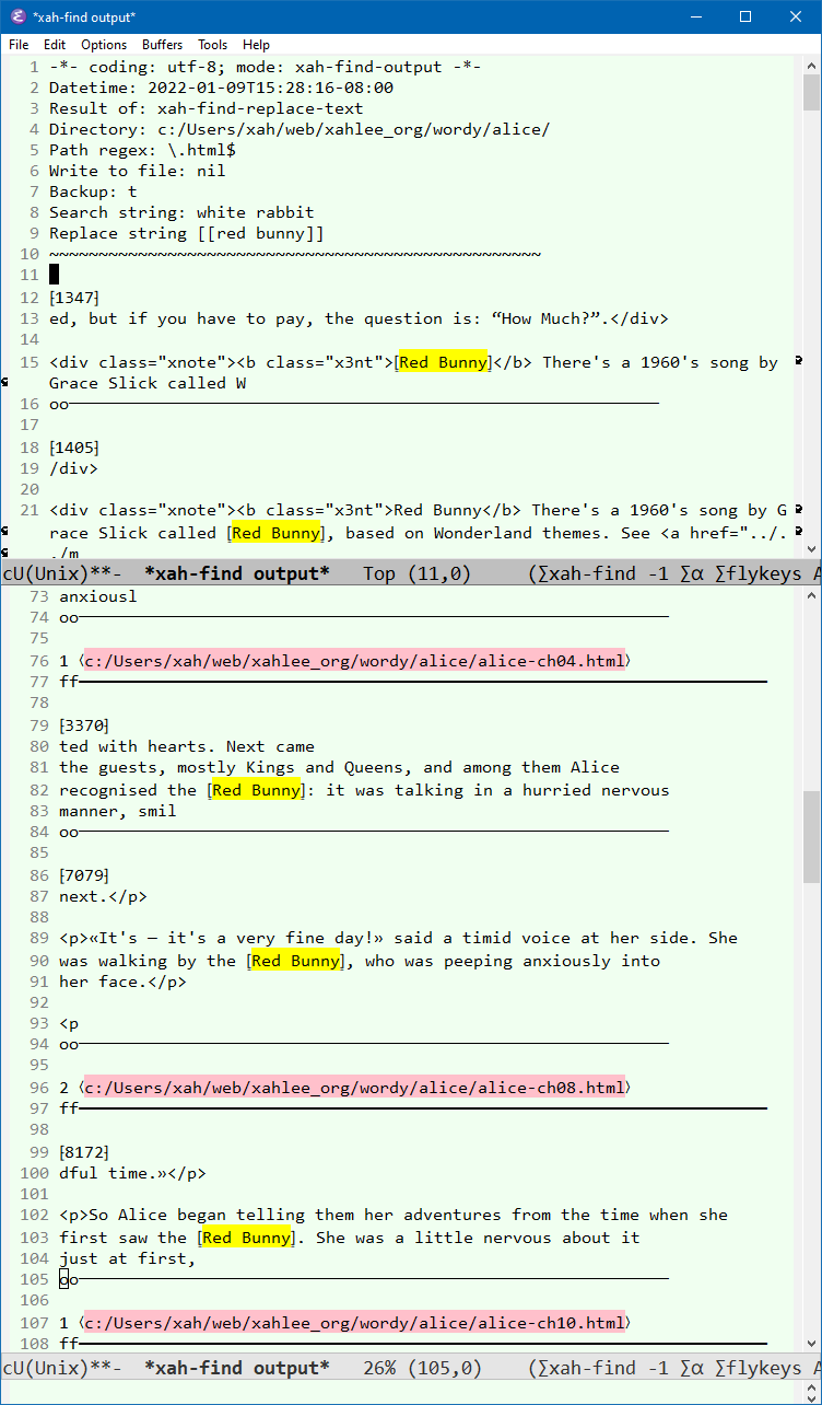 emacs xah-find 2022-01-09