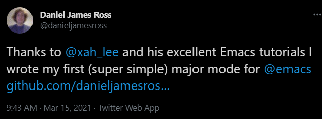 xah thanks Daniel James Ross  2021-03-15