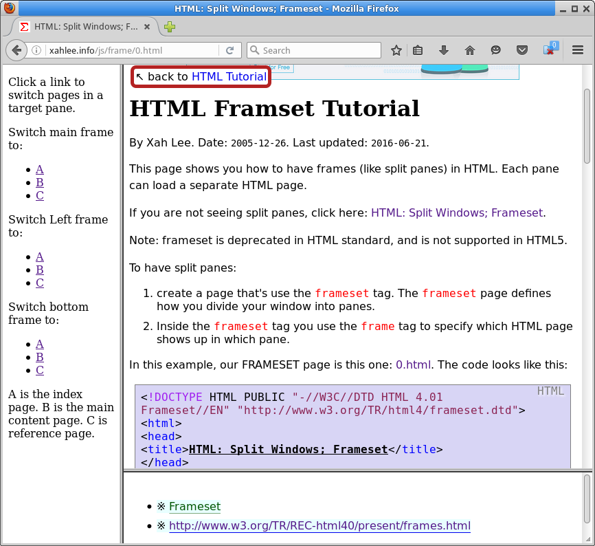 html frameset 2016-06-21