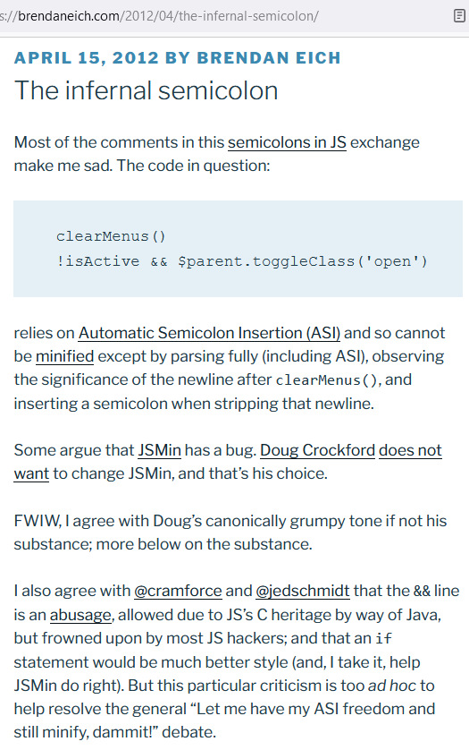 Brendan Eich js semicolon 2022-07-28 wh3nR