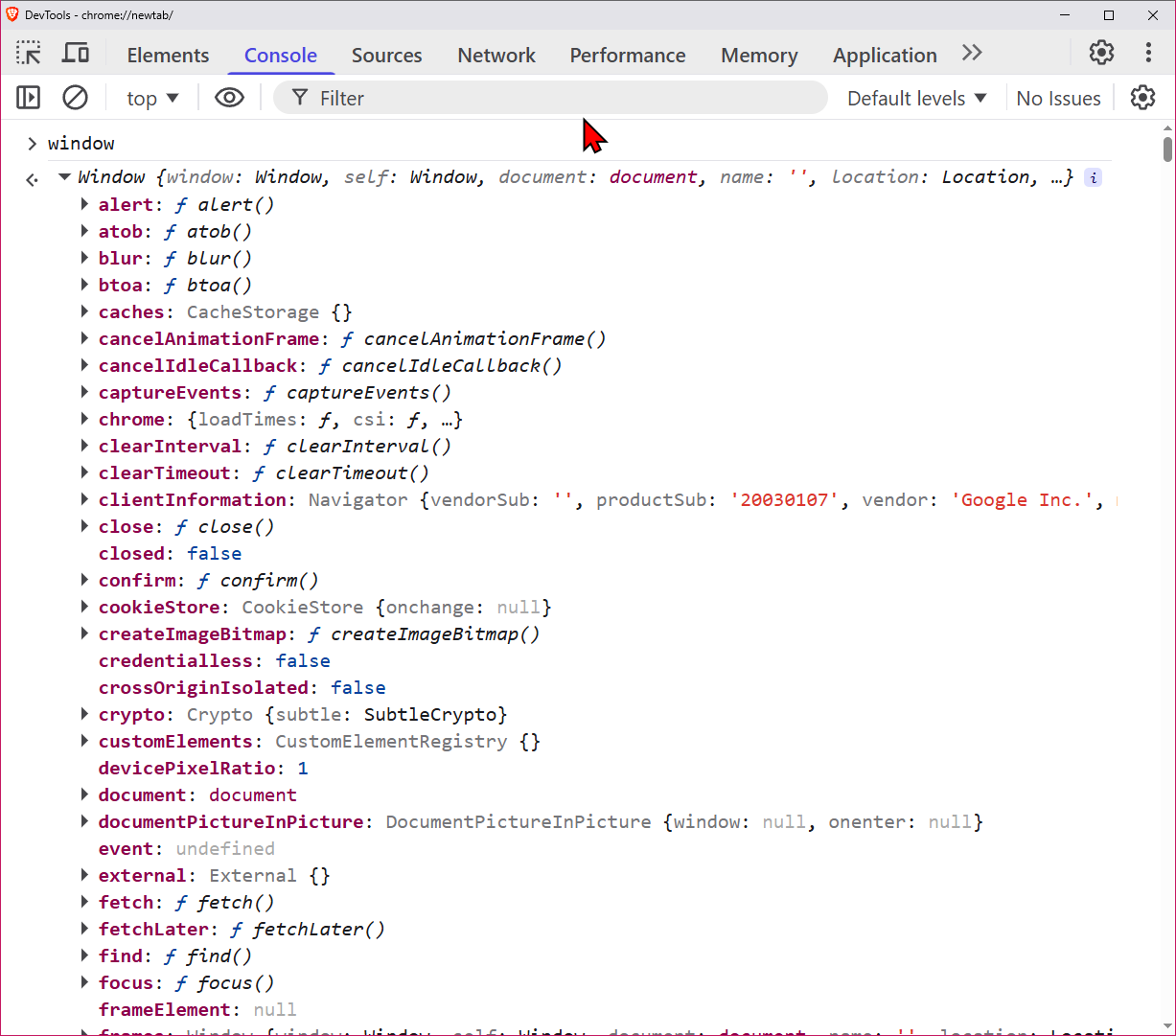 brave browser window object 2025-11-23 18de1