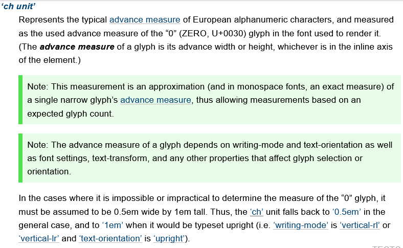 css spec length ch  2022-11-06 4RTnr