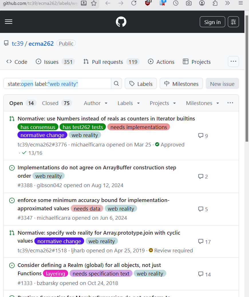 github tc39 ecma262 web reality 2026-07-08 2aed6 ll