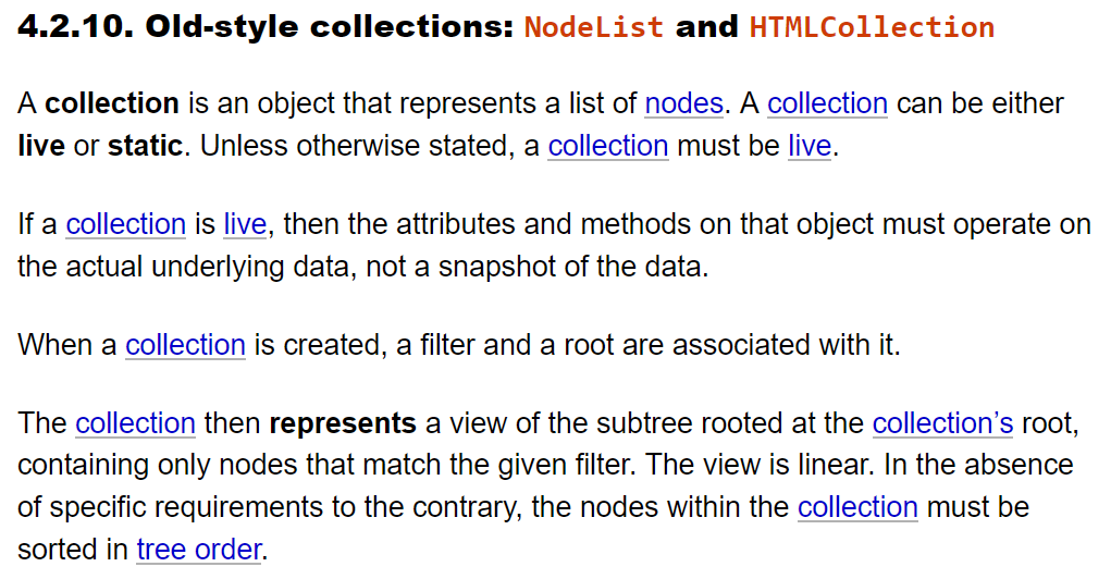 html spec old style collection 2022-08-21