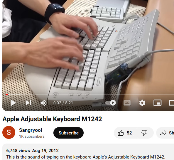 Apple Adjustable Keyboard XfCD