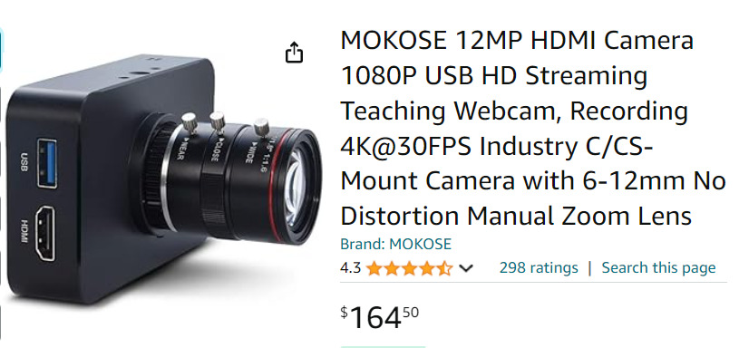 MOKOSE 12MP HDMI Camera 2024-06-16