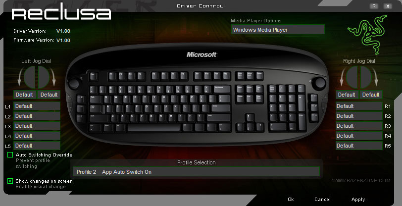Microsoft Reclusa keyboard software