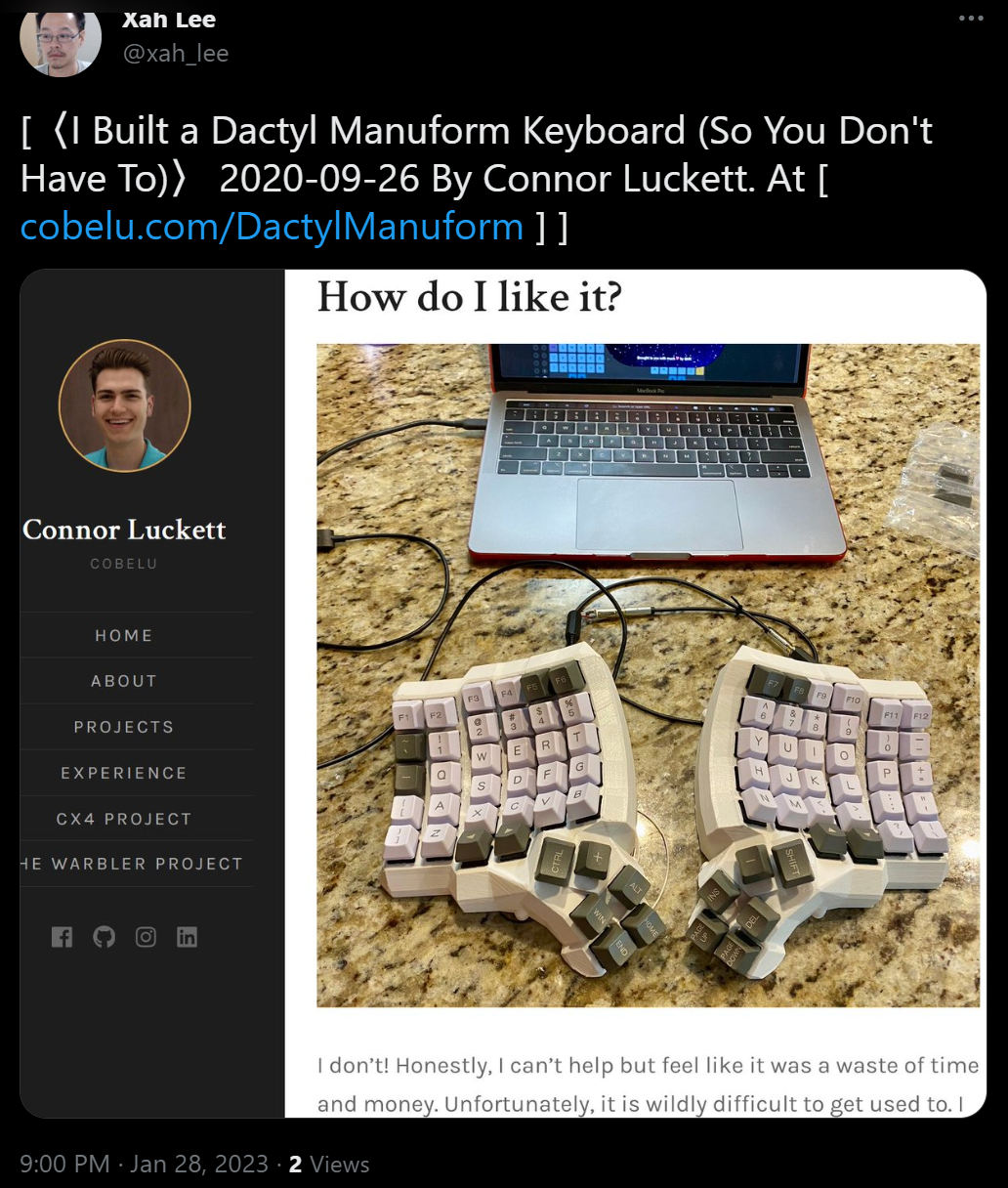 Dactyl Manuform Connor Luckett 2023-01-28