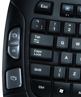Logitech Wave Keyboard zoom button