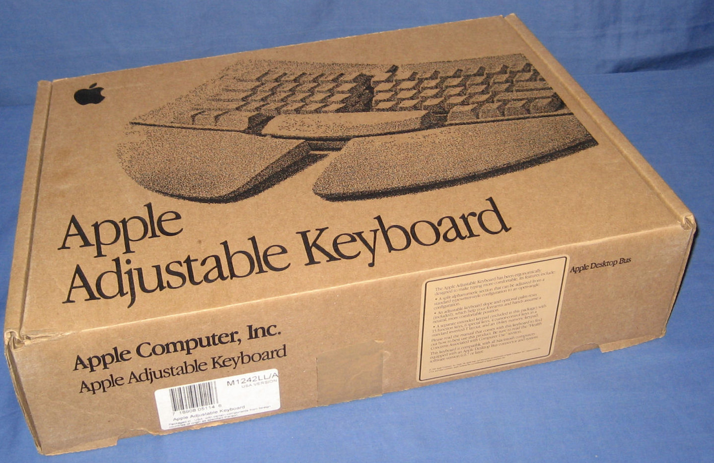 apple adjustable keyboard m1242 box 40570