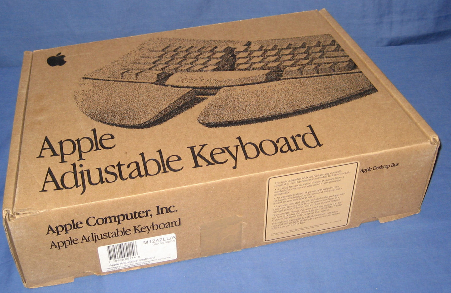 apple adjustable keyboard m1242 box 40570