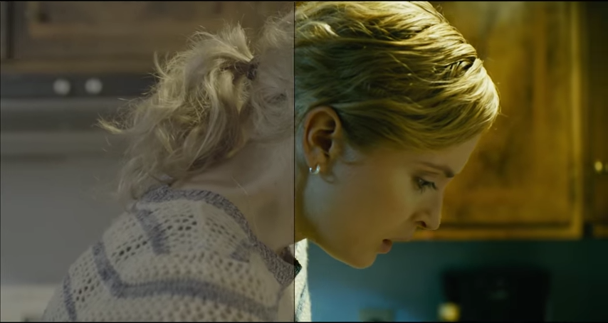 color grading before and after