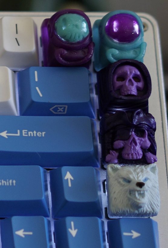 keycaps skull pirate wolf 2016-07 86917-s