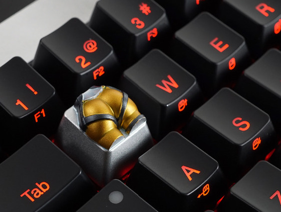 overwatch tracer ass keycap g4v8v