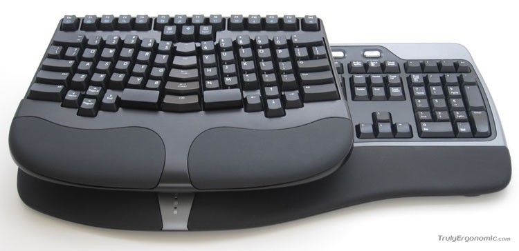 Truly Ergonomic Keyboard size comparison