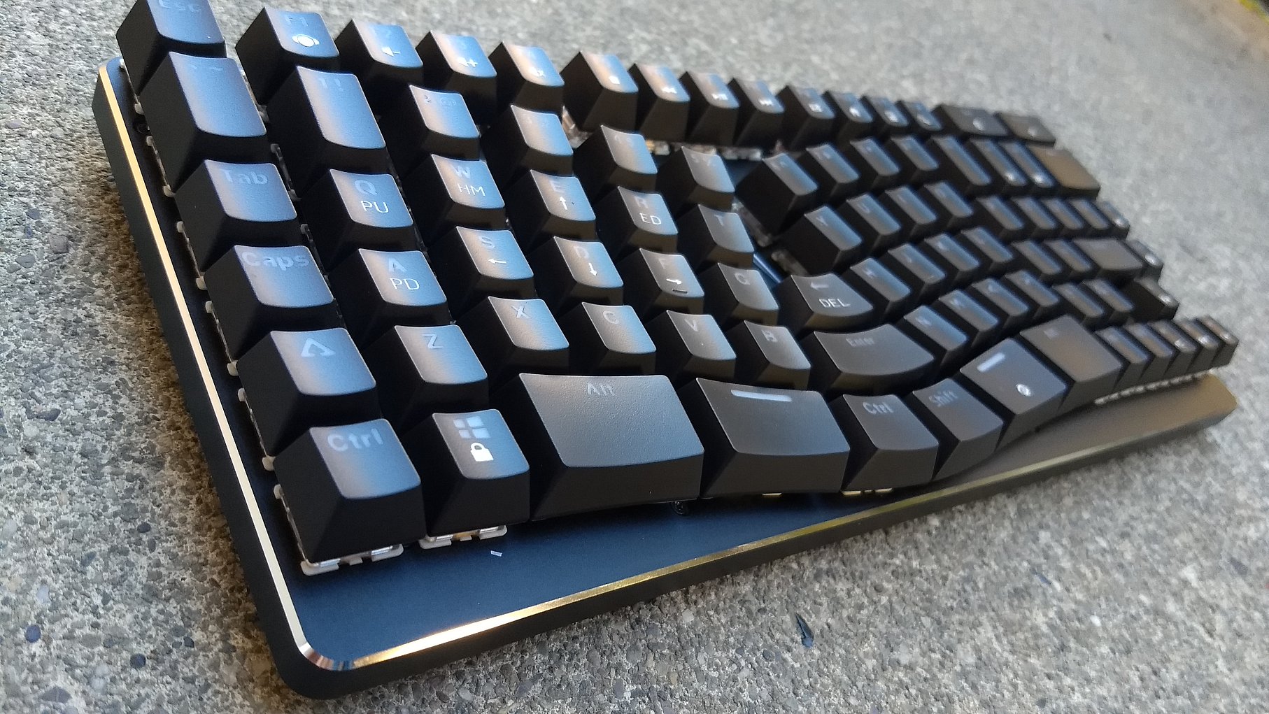 x-bows keyboard angle view 21245