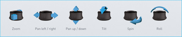 SpaceNavigator controls