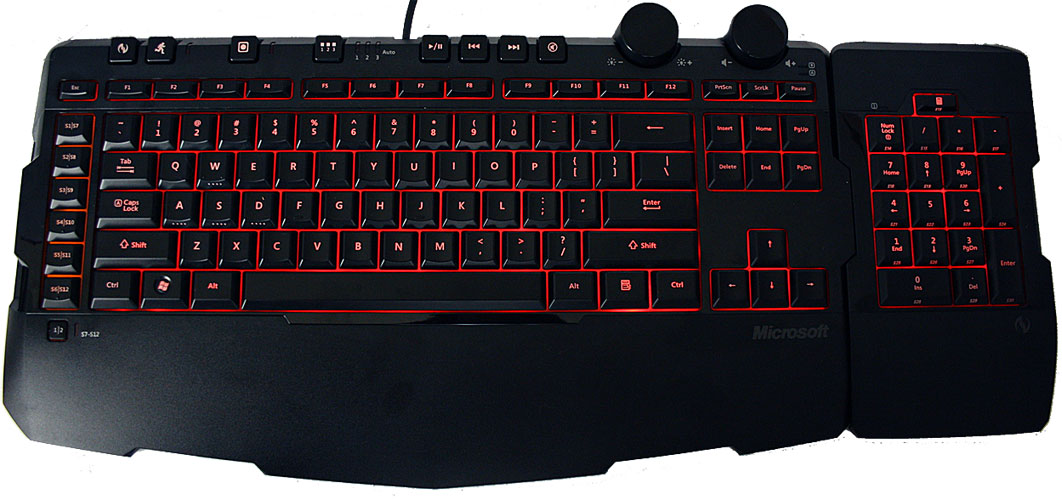MS Sidewinder x6 gaming keyboard