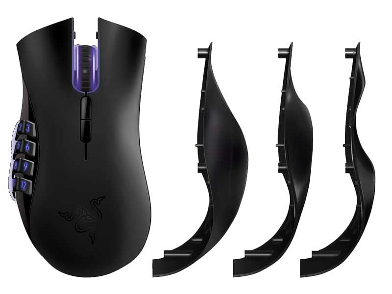 Razer Naga epic wireless gaming mouse side panels