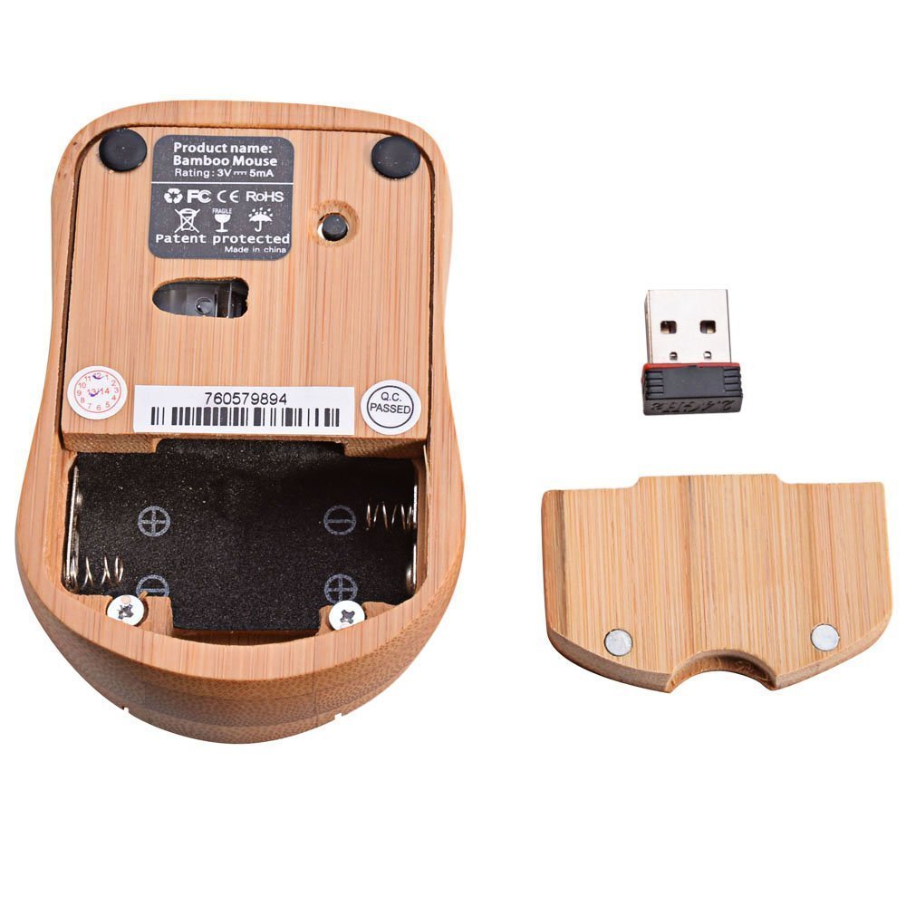 bamboo wood wireless mouse 79269