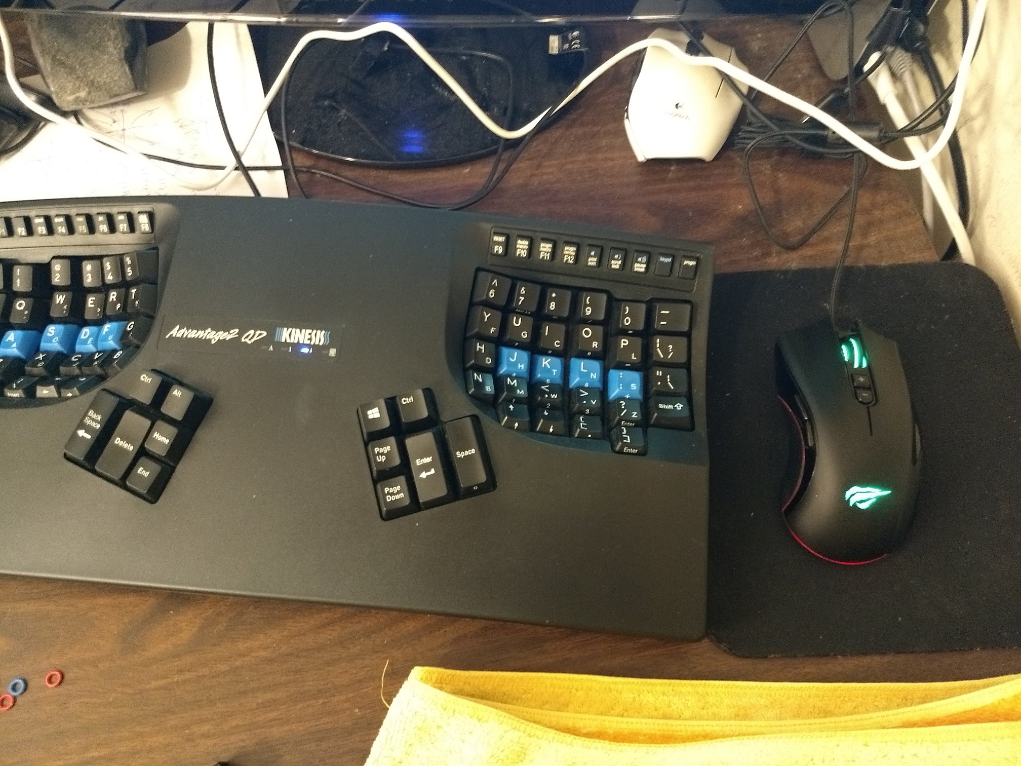 kinesis advantage2 keyboard havit rgb mouse 14167