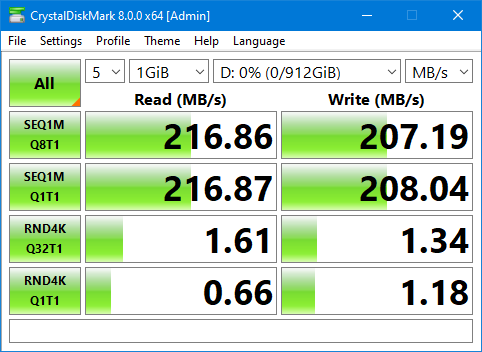 disk speed Seagate ST1000DM010 2021-01-09