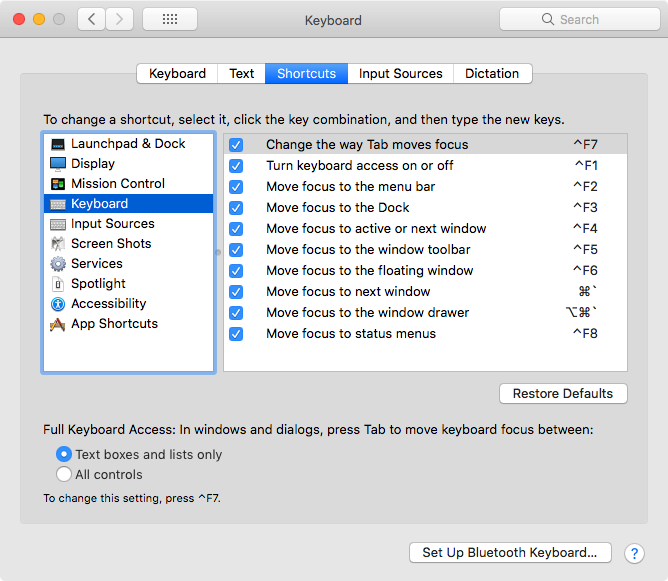 macOS keyboard shortcuts 2019-01-30 89432