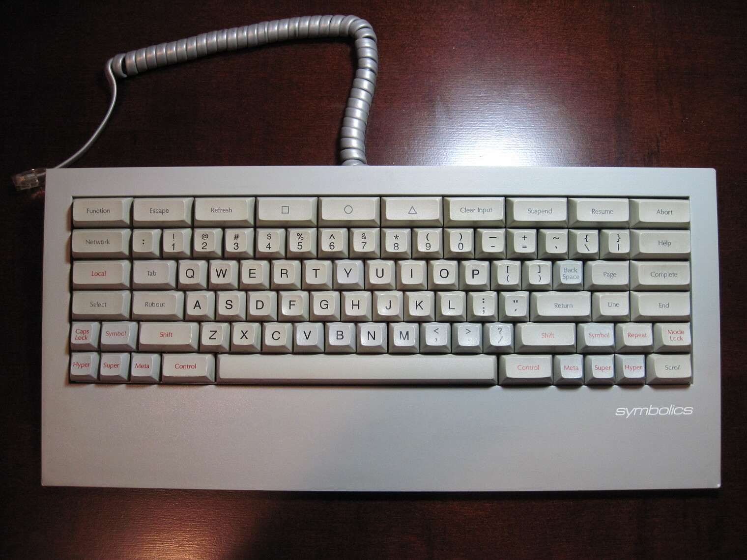 symbolics keyboard pn 365407 348de-s1300