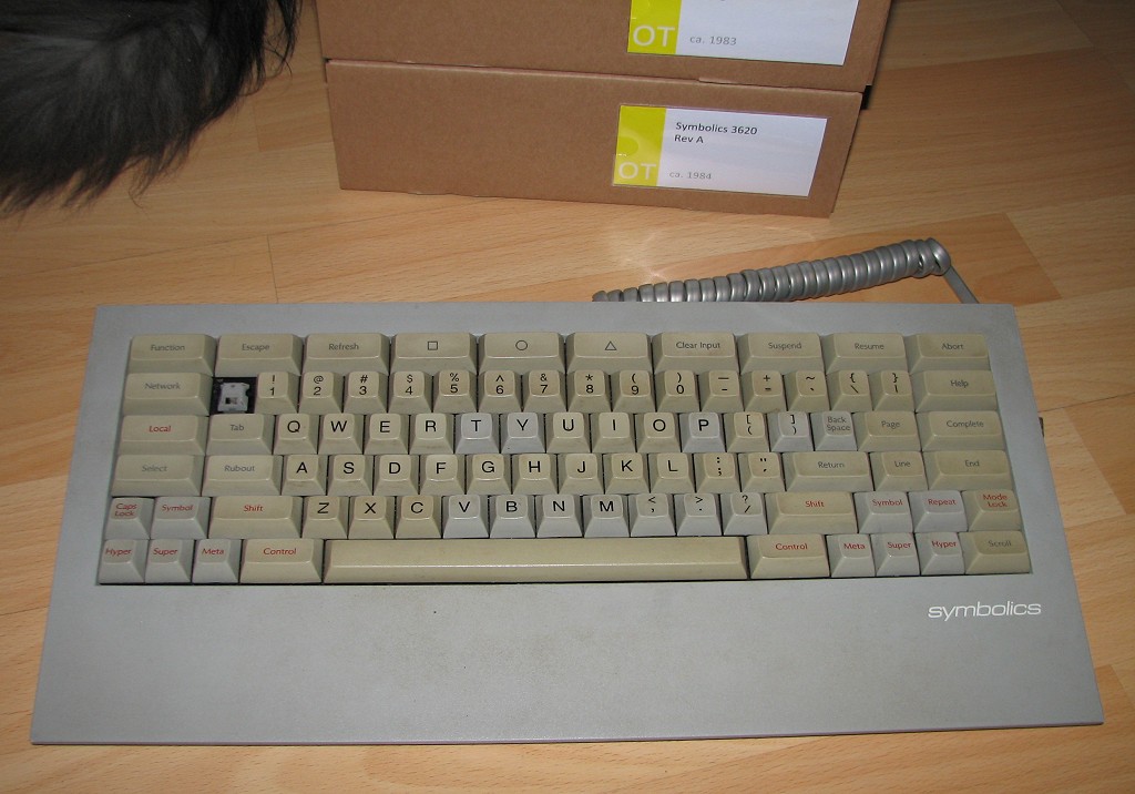 symbolics keyboard pn 365407 rev A 26717