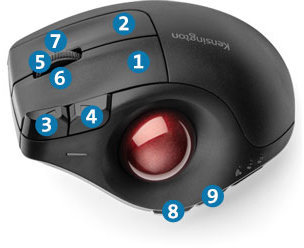 Kensington Pro Fit Trackball buttons wdxg9