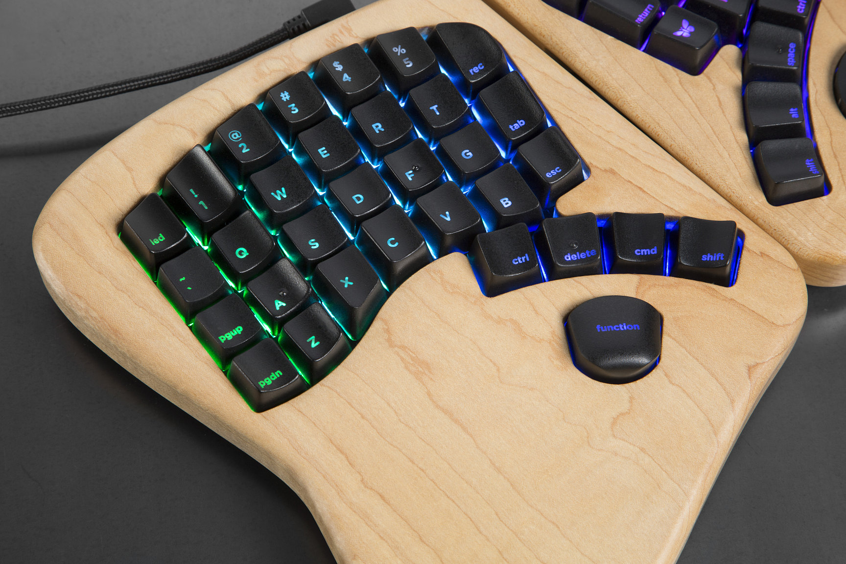 keyboard.io keys left half-s