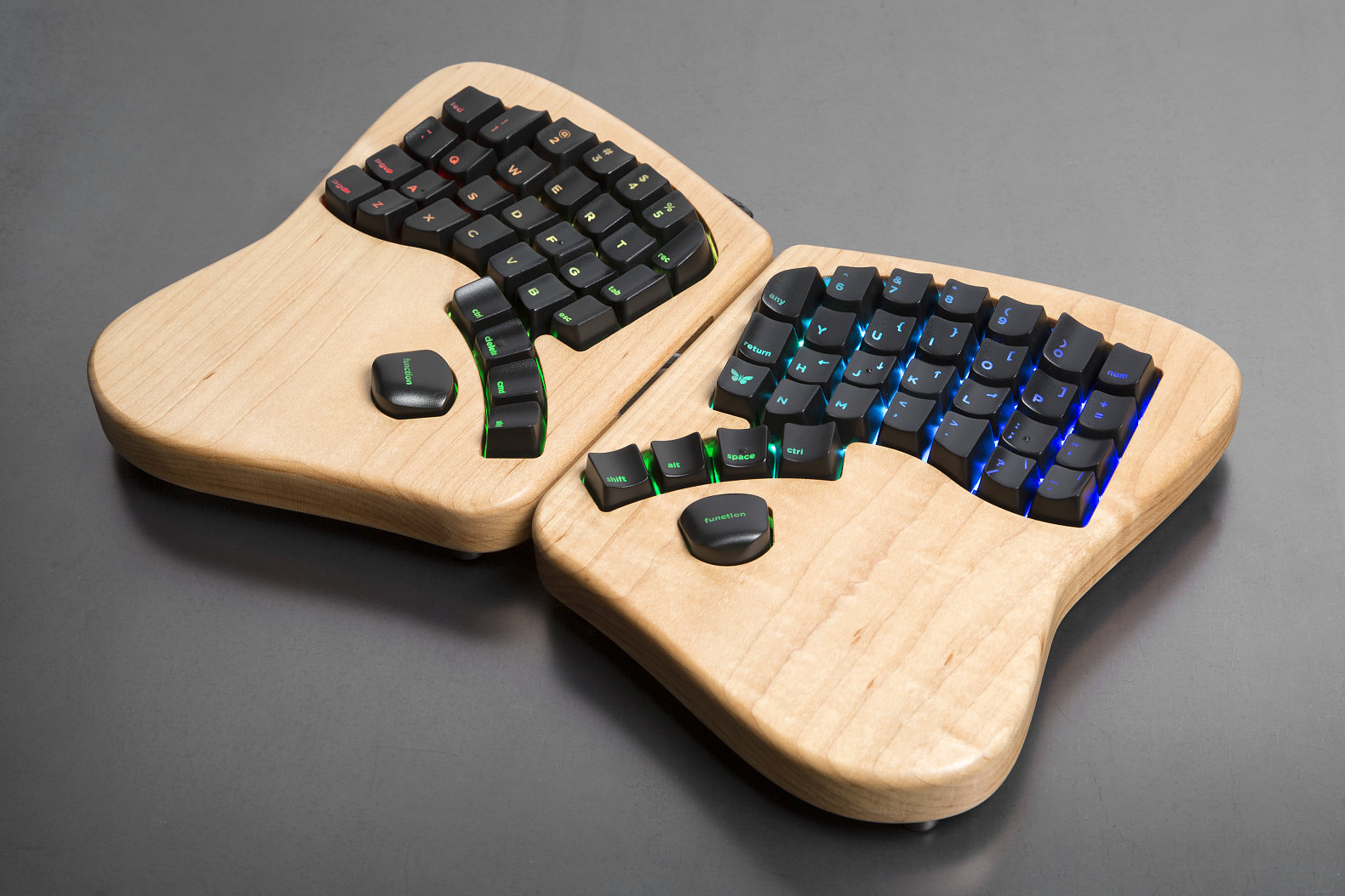 keyboard.io product on steel-s