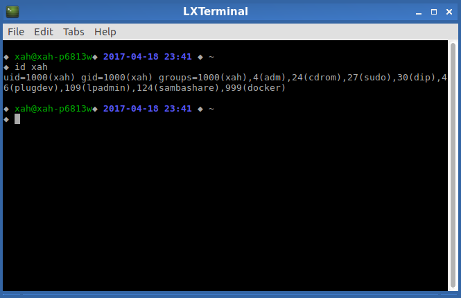 linux id command 2017 04 18