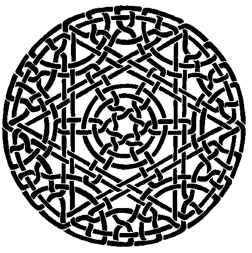 knots pattern disc