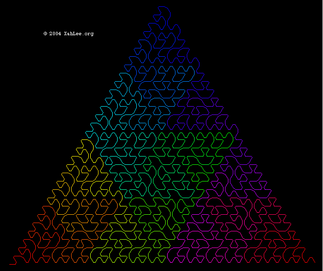 mushroom triangle fractal