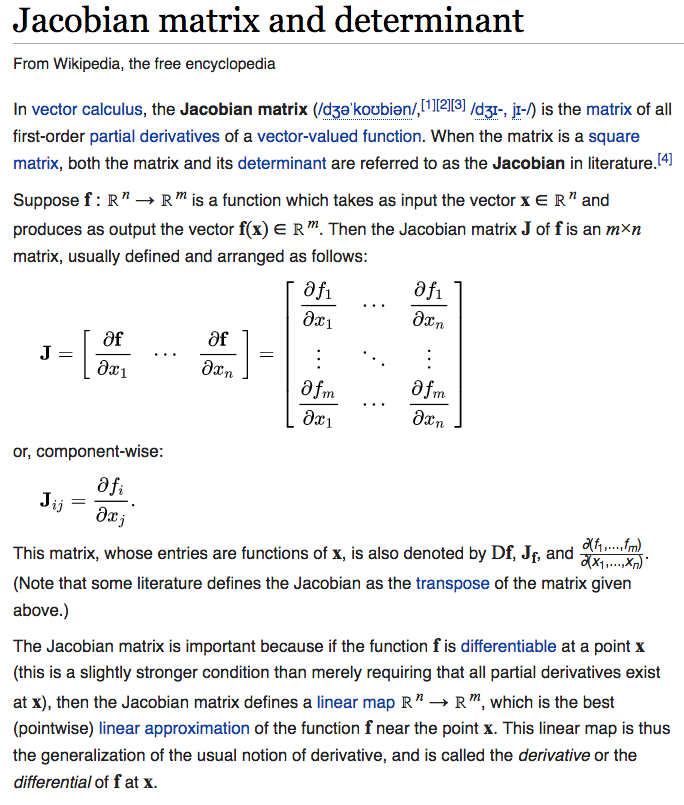 Jacobian Matrix