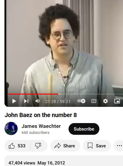 John Baez on Octonion czkH