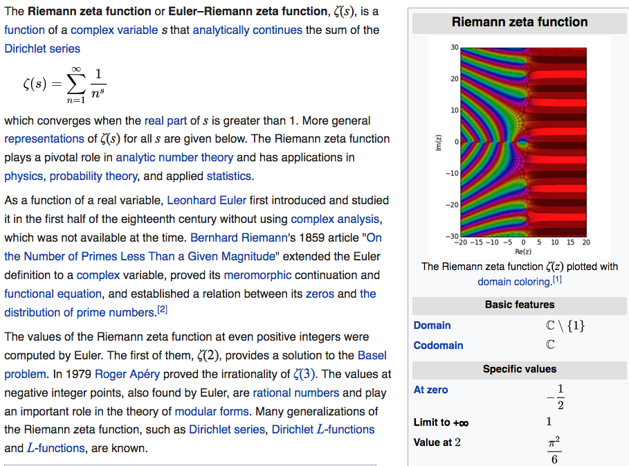 Riemann zeta function 2019-07-27 rc5v6