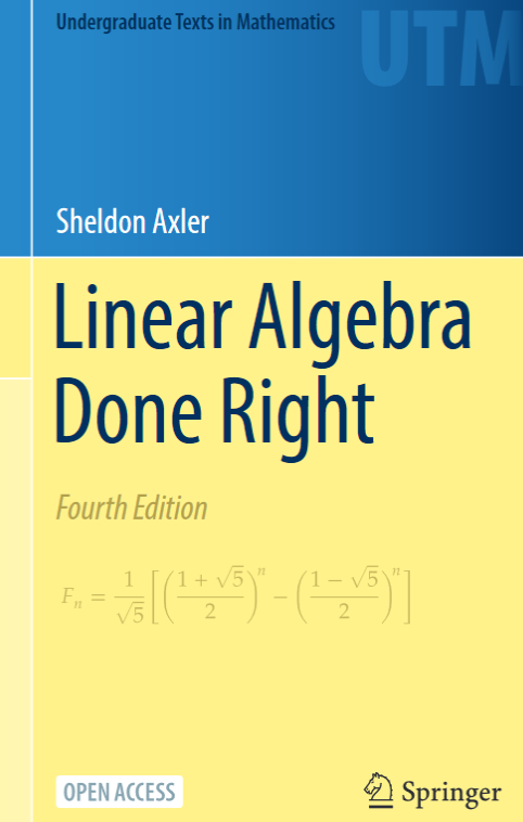 linear algebra sheldon axler