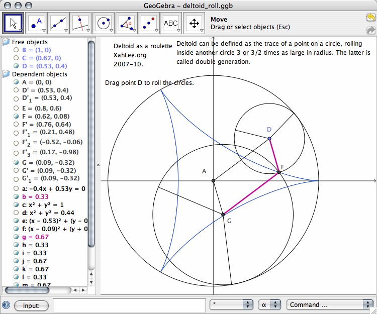 GeoGebra screenshot