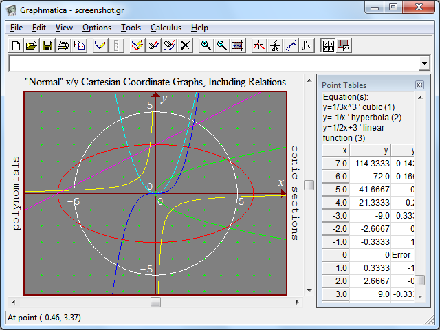 Graphmatica screenshot 2013-11-11