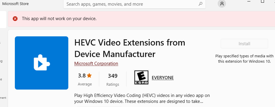 HEVC Video Extensions from Device Manufacturer 2024-01-31