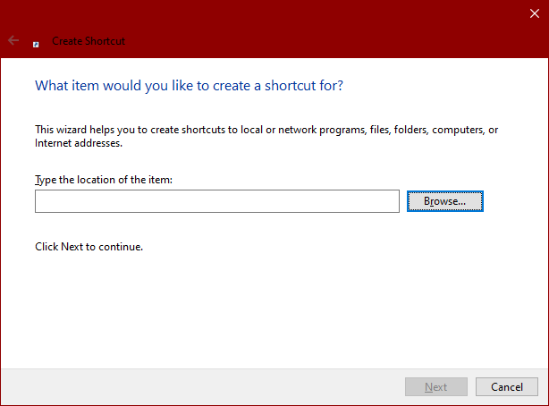 Windows 10 create shortcut link 2024-04-01