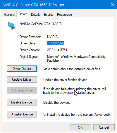 Windows 10 device management display driver 2021-03-28