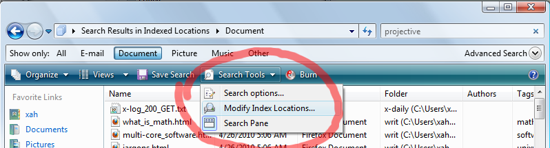 Windows search tools